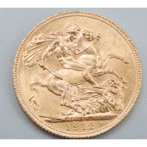 1060 - Full Gold Sovereign King George V  Dated 1912