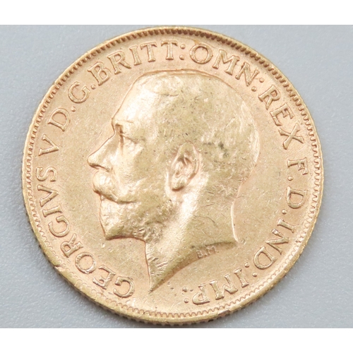 1062 - Full Gold Sovereign King George V Dated 1912