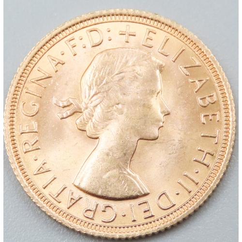 1073 - Full Gold Sovereign Queen Elizabeth II Dated 1967