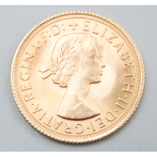 1075 - Full Gold Sovereign Queen Elizabeth II Dated 1968