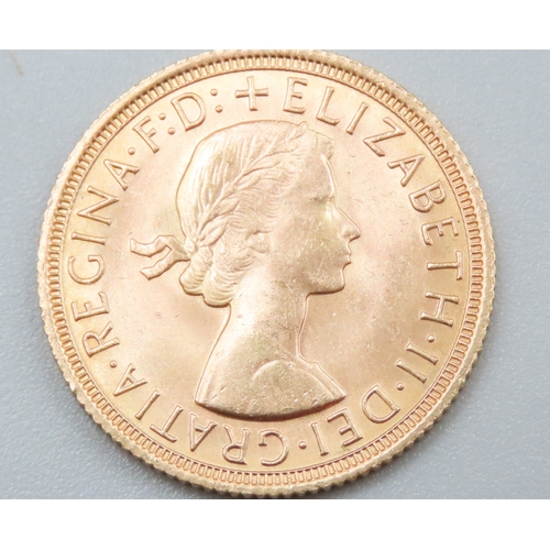 1079 - Full Gold Sovereign Queen Elizabeth II Dated 1967