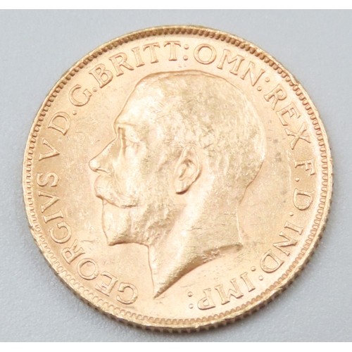 1083 - Full Gold Sovereign King George V Dated 1913