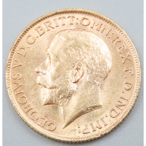 1084 - Full Gold Sovereign King George V Dated 1912