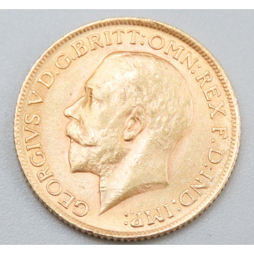 1085 - Full Gold Sovereign King George V Dated 1912