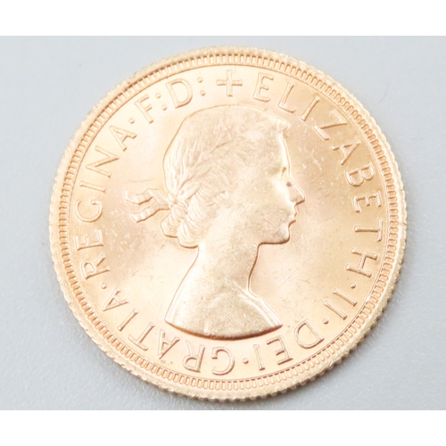 1096 - Full Gold Sovereign Queen Elizabeth II Dated 1967