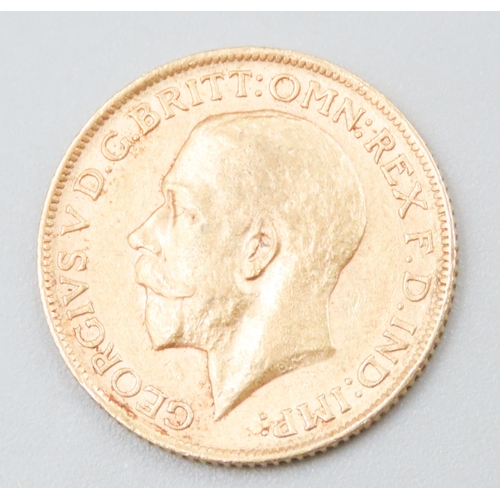 1113 - Full Gold Sovereign King George V Dated 1912