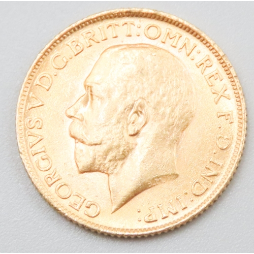 1118 - Full Gold Sovereign King George V  Dated 1912