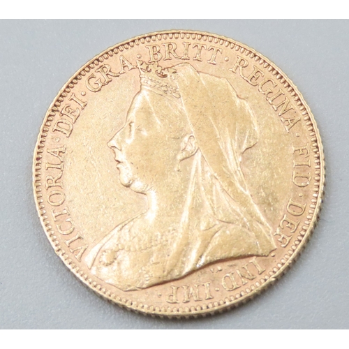 1126 - Full Gold  Sovereign  Queen VictoriaDated 1900