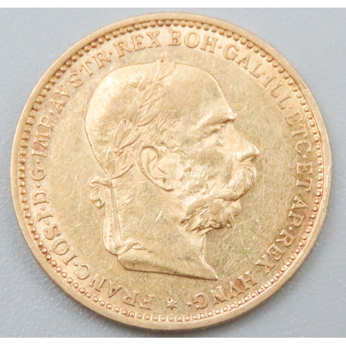 1129 - Gold 20 Corone Coin Dated 1894