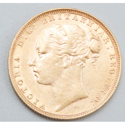 1133 - Full Gold Sovereign Queen Victoria Dated 1881