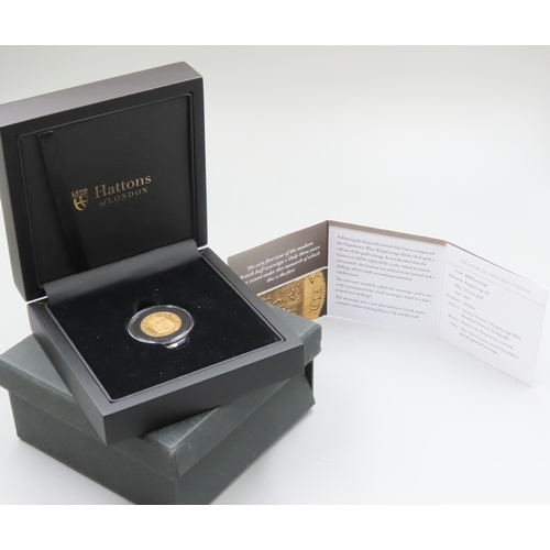 1156 - The King George III Gold Half Sovereign Dated 1817 Encapsulated with Original Presentatin Box and Ce... 