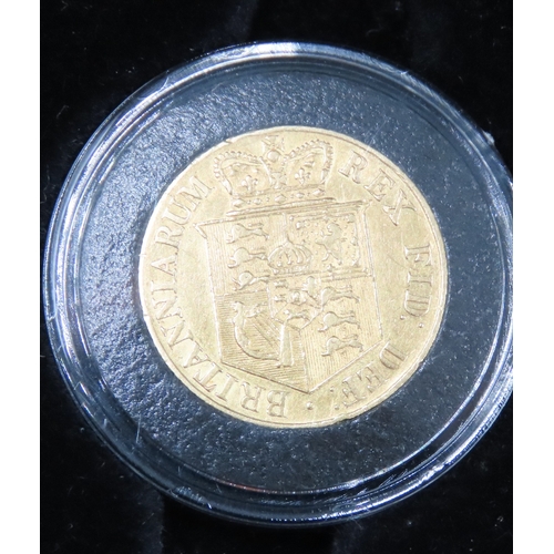 1156 - The King George III Gold Half Sovereign Dated 1817 Encapsulated with Original Presentatin Box and Ce... 