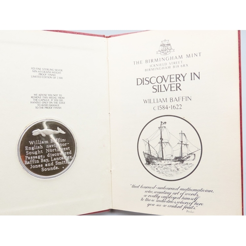 1170 - Fine 999.9 Silver Coin The Birmingham Mint Discovery in Silver Book William Baffin 1584-1622