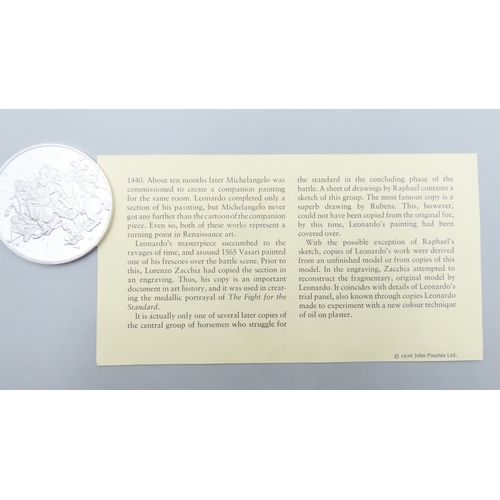 1240 - Leonardo da Vinci (1452 - 1519) The Fight for the Standard c.1503 - 1504 Solid Sterling Silver Proof... 