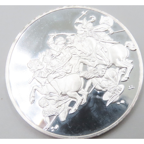 1240 - Leonardo da Vinci (1452 - 1519) The Fight for the Standard c.1503 - 1504 Solid Sterling Silver Proof... 