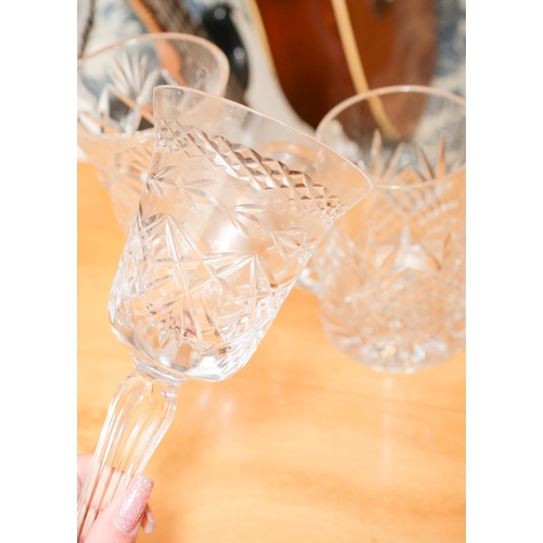 1513 - Waterford Crystal Table Vase Flared Rim Example Waterford Crystal Table Bell and Waterford Crystal T... 