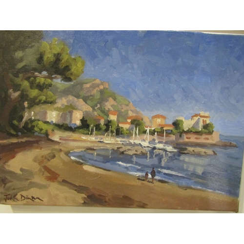 1543 - John Dinan Beaulieu sur-Mer France Oil on Canvas Approximately 10 Inches High x 12 Inches Wide