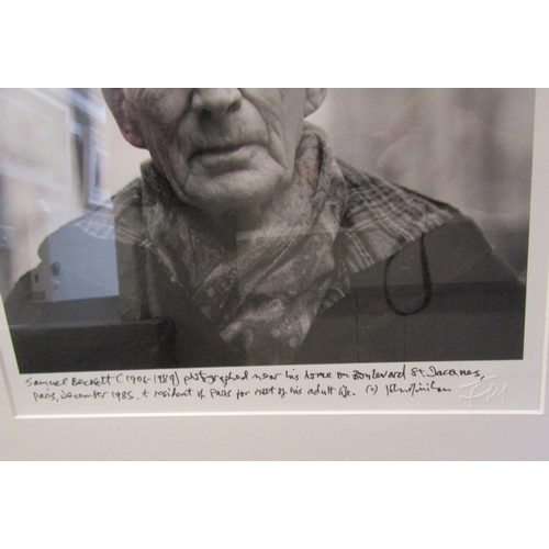 1601 - John Minihan Original Photograph Samuel Beckett Paris December 1985 Signed with Photographers Approx... 