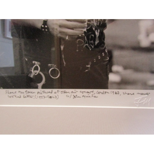 1602 - John Minihan Portrait of Shane McGowan of Pogues Fame London 1987 Signed and Inscribed by Minihan Ap... 