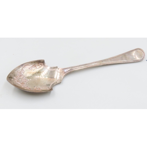 1604 - Silver Melon Spoon Contained Within Original Presentation Box