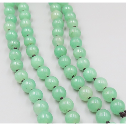 1605 - Oriental Bead Necklace Approximately 1 Meter Long