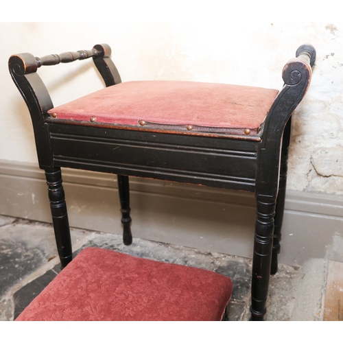 1668 - Edwardian Piano Seat and Edwards Seat Rail Form Decoration