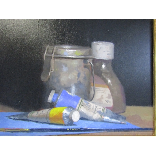 1686 - Brian Symth Studio Still Life Approximately Oil on Board 8 Inches High x 10 Inches Wide Signed