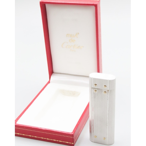 1689 - Cartier Lighter Original Box Present Signed and Numbered 75527X