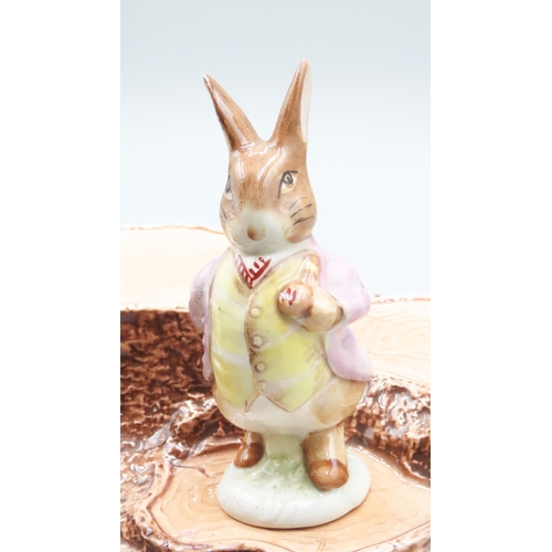 1700 - Beswick Potter Figures Mr Benjamin Bunny and This Little Piggy Had None Set Resting on Beswick Porce... 