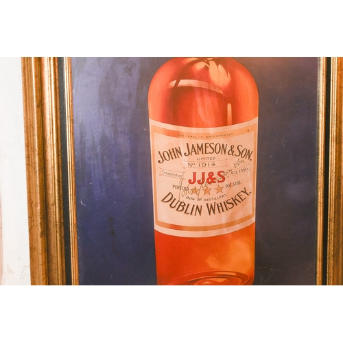 1724 - John Jameson Public Bar Advertising Sign Whisky Approximately 34 Inches High x 18 Inches Wide