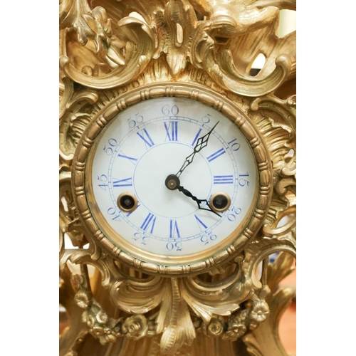 1735 - Ormolu Mounted Ricco Form Table Clock of Attractive Form Enamel Roman Numeral Decorated Dial Working... 