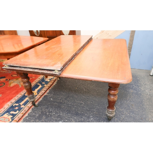 1743 - William IV Mahogany Dinning Table Extending to Approximately 8ft 6 Inches Turned Supports Two Origin... 