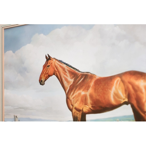 1783 - Arkle The Wonder Horse Fine Art Lithograph Contained within Maple Frame Titled to Mount Approximatel... 