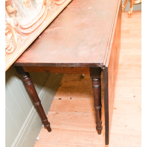 1788 - George III Single Drop Leaf Serving Table Extends to Approximately 4ft 46 Inches x 29 Inches High