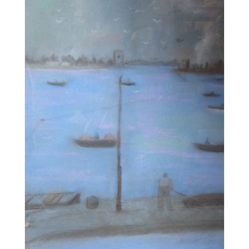 1793 - Arthur Power Under Croke Patrick Mayo Pastel Approximately 26 Inches High x 14 Inches Wide Signed Lo... 