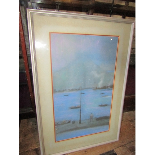 1793 - Arthur Power Under Croke Patrick Mayo Pastel Approximately 26 Inches High x 14 Inches Wide Signed Lo... 