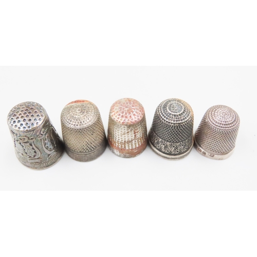 1814 - Five Silver Thimbles