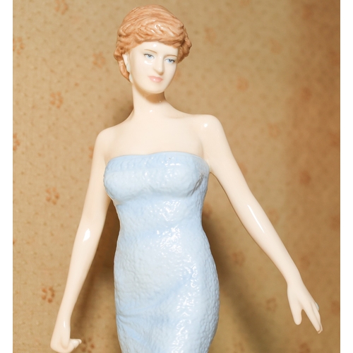 1829 - Royal Doulton Fine Porcelain Figure Diana Princess of Wales Approximately 9 Inches High