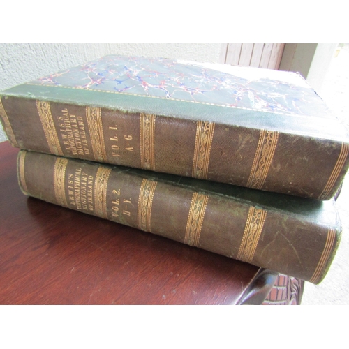 1874 - Topographical Dictionary of Ireland by Samuel Lewis Published 1873 Two Volumes Morocco Leather Spine... 