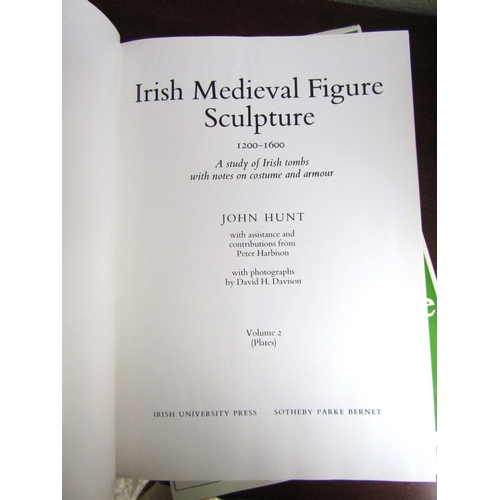 1875 - Irish Medieval Figure Sculpture Two Volumes by John Hunt Published 1974 Complete