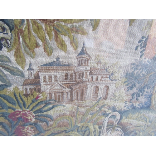 1877 - Large Gilt Framed French Tapestry Good Original Condition Now Gilt Framed Approximately 3ft High x 5... 