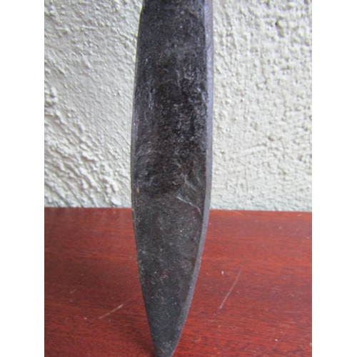 1886 - Handmade Antique Wroth Iron Dagger with Decorated Hilt  Approximately 9 Inches High