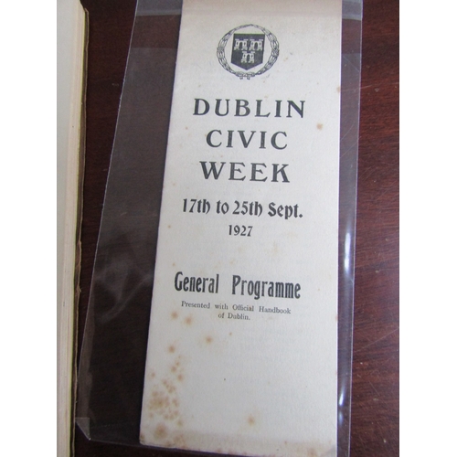 1888 - Dublin Civic Week 1927 Original Handbook and Original Programme of Events Rare