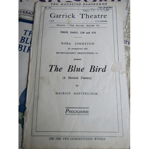 1889 - Collection of Vintage and Antique Theatre Programmes, etc. Mostly Pertaining to the Blue Bird by Mau... 