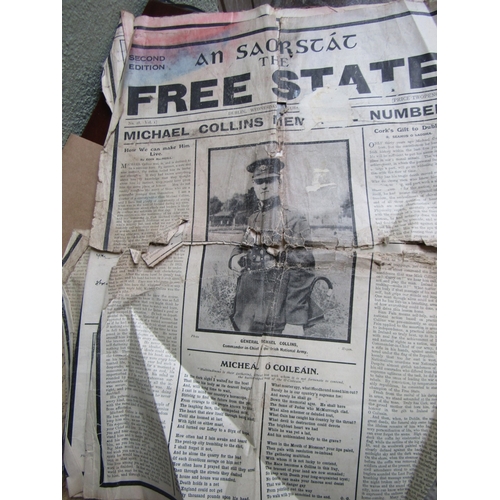 1891 - Civil War Interest The Free State Newspaper Michael Collins Commemorative Issue Together with Two 19... 