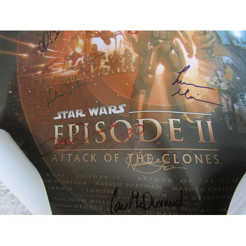 1892 - Replica Signed Star Wars Poster Episode II Attack of the Clones Allegedly Signed by Cast and Crew to... 