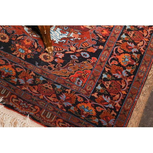 1935 - Persian Pure Wool Rug Approximately 5ft 6 Inches Long x 4ft Wide