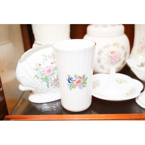 1938 - Shelf of Various Porcelain Aynsley Tara and Royal Tara Quantity as Photographed