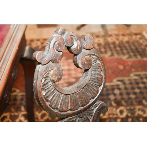 1991 - Carved Fireside Chair Turned Supports