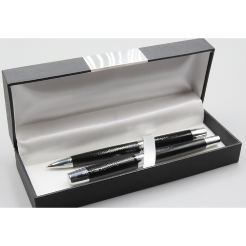 230 - Thierry Mugler Ballpoint Pen and Pencil Set with Original Presentation Box